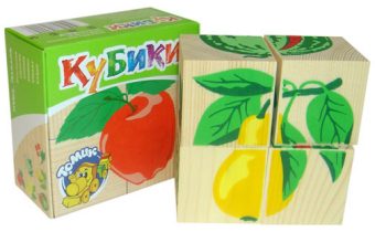 3333-2 Кубики "Фрукты-ягоды"