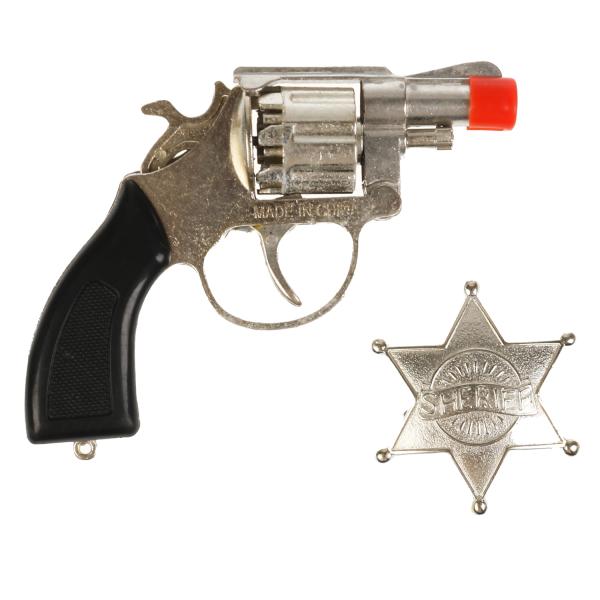 Revolver pour pistolets à canon, 8 pièces, métal, blister 13,8*21,8*3 cm, JP VMV dans la couleur 6*24 pouces