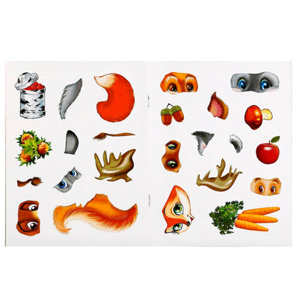 "УМКА". ЛЕСНЫЕ ЖИВОТНЫЕ (УМНЫЕ НАКЛЕЙКИ. ВКЛЕЙ ЧАСТИ). ФОРМАТ: 160Х210 ММ. ОБЪЕМ: 8 СТР. en cor.50шт