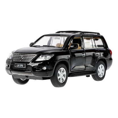 Машина металл свет-звук LEXUS LX570, 14,7 см, двери, багажник, инерция Технопарк в кор.2*24шт