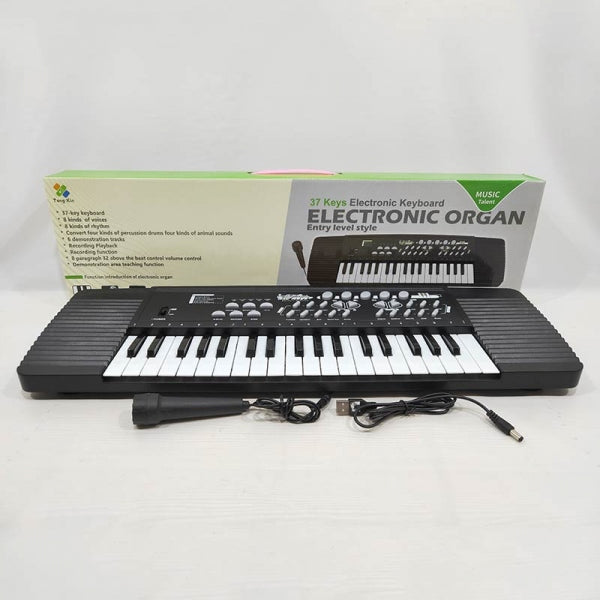 Синтезатор (220v/ на бат.) с микрофоном, usb провод TX-9738 в кор. в кор.24шт