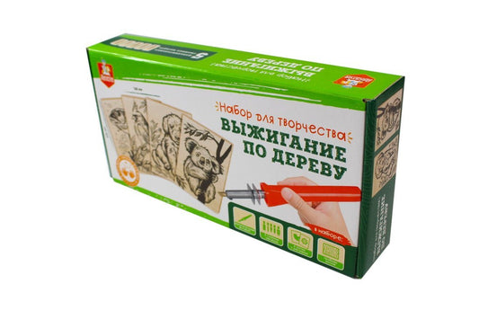 Выжигание по дереву. Набор для выжигания по дереву (аппарат с насадками, доски 5 шт)