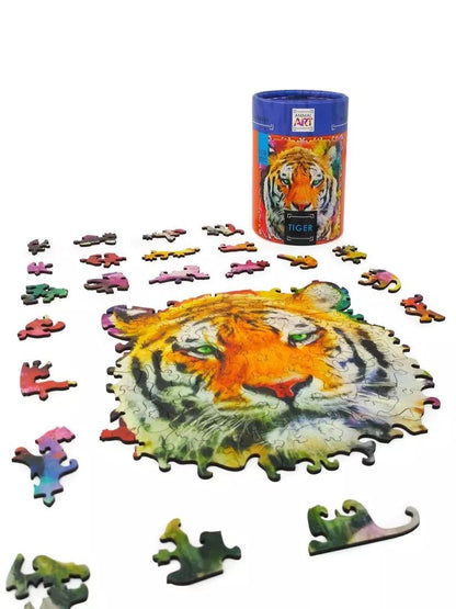 Фигурный деревянный пазл "ANIMAL ART" Тигр 108 дет. ART.8389 (мрц 690 rub.) /24