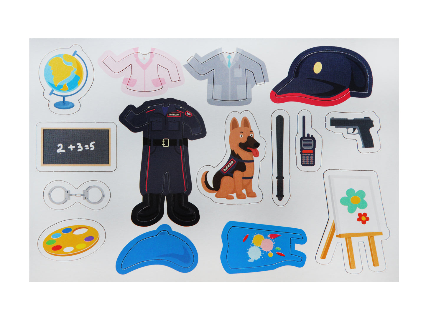 Игра магнитная "Одевашки. Профессии". Серия Магнитные истории арт.04112