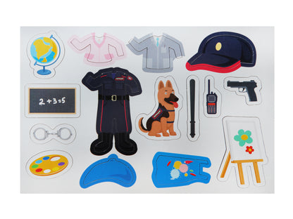 Игра магнитная "Одевашки. Профессии". Серия Магнитные истории арт.04112