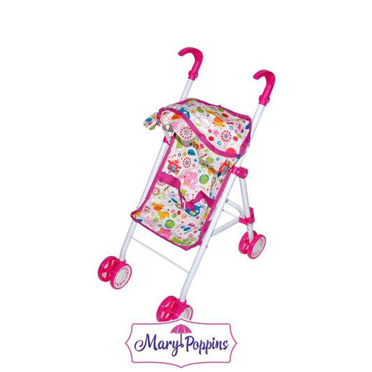 Mary Poppins. Коляска арт.67324 складная "Фантазия" малин., 36*25*53см.