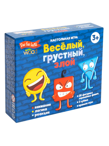 Игра настольная деревянная "Весёлый грустный, злой" Far far land Wood
