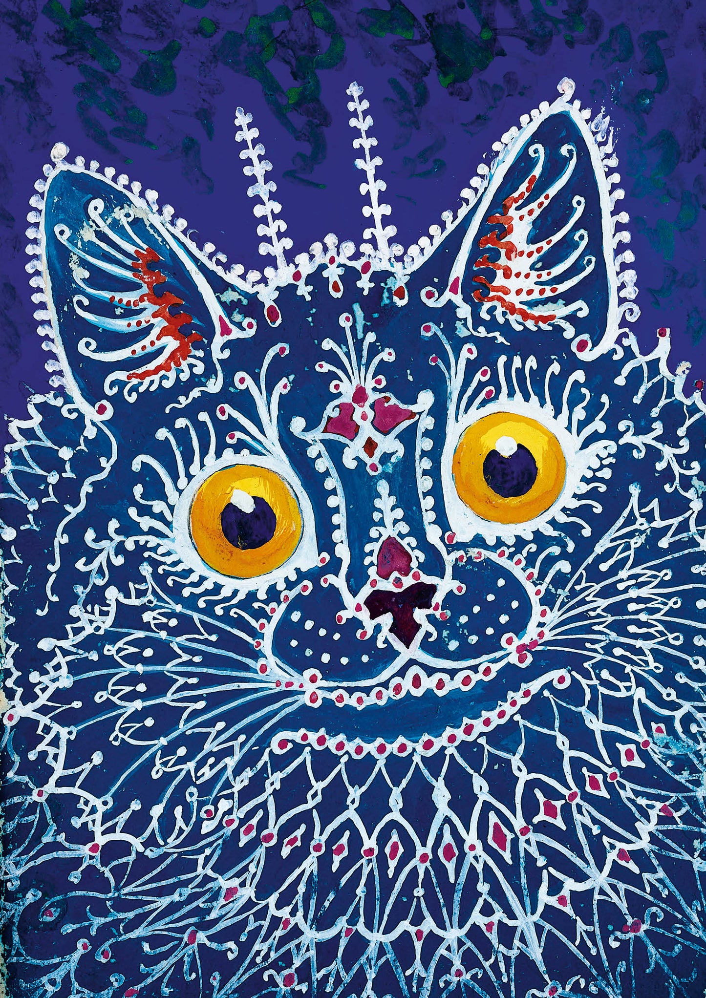 Affiche. Кошачьи миры. Louis Usén. C'est un style gothique. Format A3.