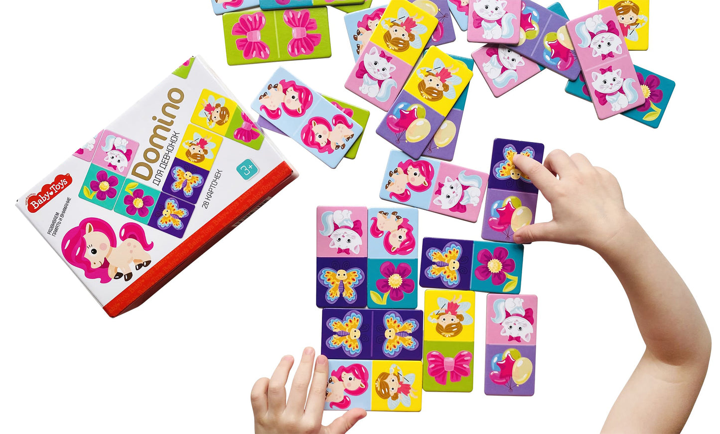 Домино "Для девчонок" Baby Toys