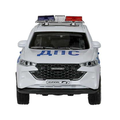 Машина металл haval f7 ПОЛИЦИЯ, свет-звук, 12,5 см, белый Технопарк в кор.2*36шт