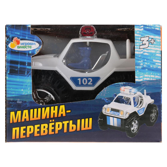 МАШИНА-ПЕРЕВЕРТЫШ "ИГРАЕМ ВМЕСТЕ" НА БАТ. В РУСС. КОР. 11,5*9*8,5СМ в кор.2*84шт
