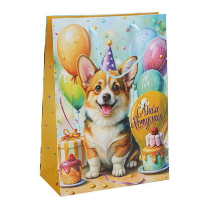 Paquet de nourriture pour animaux de compagnie Paquet de nourriture pour chiens, chats de corgi pour chien de compagnie, en cor.10*12