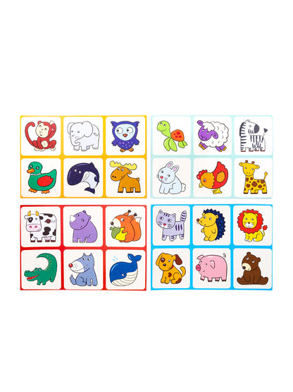 Лото для малышей Зверята (4 карточки, 24 фишки) Baby Toys