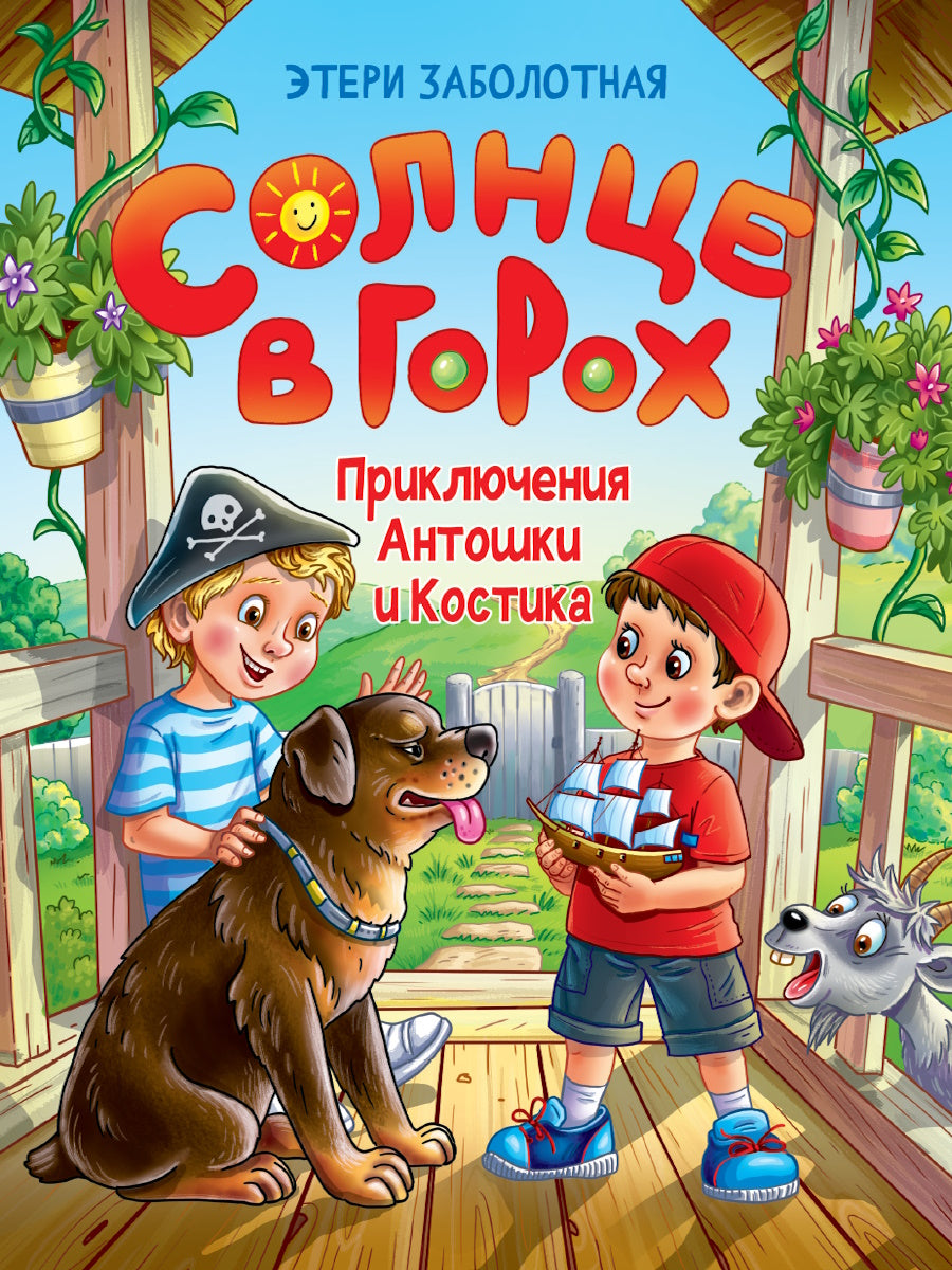 СОЛНЦЕ В ГОРОХ. Приключения Антошки и Костика, глянц.ламин 172х220