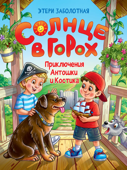 СОЛНЦЕ В ГОРОХ. Приключения Антошки и Костика, глянц.ламин 172х220