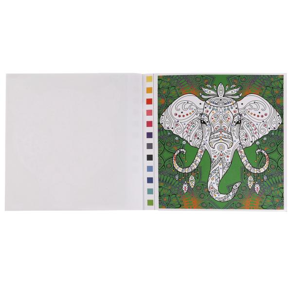 Дикие животные. Раскраска Квест по цвету. 240x240 mm. 24 pièces. Умка в кор.50шт