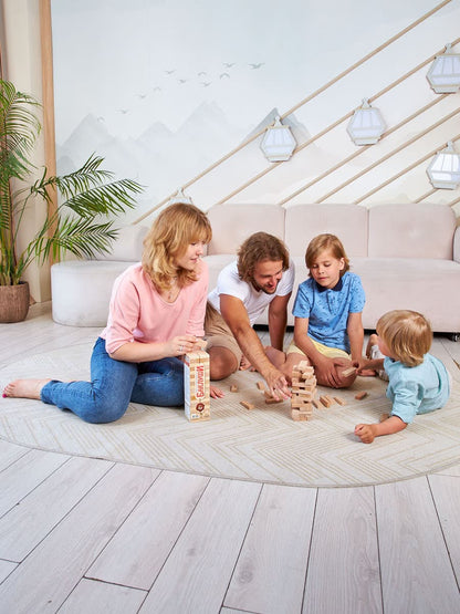 ИГРА ДЛЯ ДЕТЕЙ И ВЗРОСЛЫХ "БАКЛУШИ" (ПАДАЮЩАЯ БАШНЯ) в кор.15шт