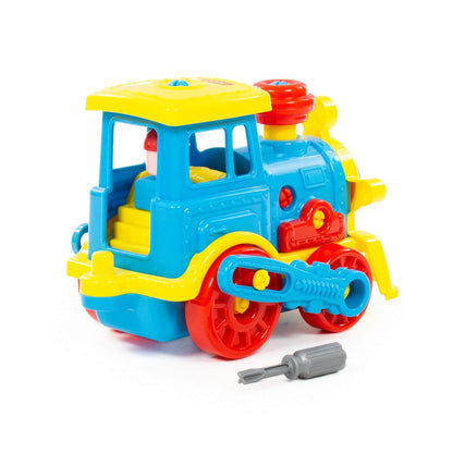 Полесье. Конструктор-транспорт "Паровоз" арт.71255 (48 элементов) (в сеточке) /9