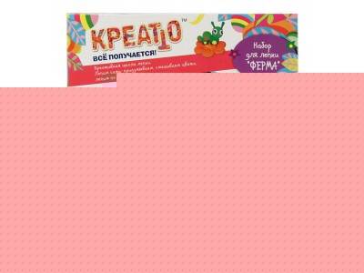 *KREATTO. Набор для лепки "Ферма" 4 цв. по 56 гр. арт.30419/14411 /24
