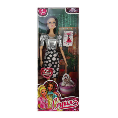 Кукла 29см София, руки и ноги сгиб., кор. КАРАПУЗ в кор.24шт