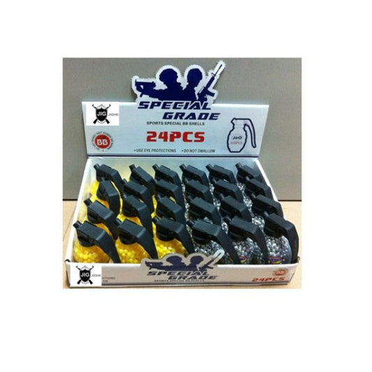 ПУЛЬКИ (500ШТ) ЦВЕТ В АССОРТ. JDO В ПЛАСТ. ГРАНАТЕ В ДИСПЛЕЕ УП-24ШТ в кор.12уп