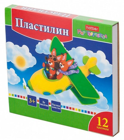 ПластиLIN 12цв 240г со стеком Ушастики,KPn_12880