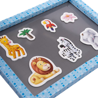 Игра магнитная развивающая. Магнитные истории "Кто где живет?"