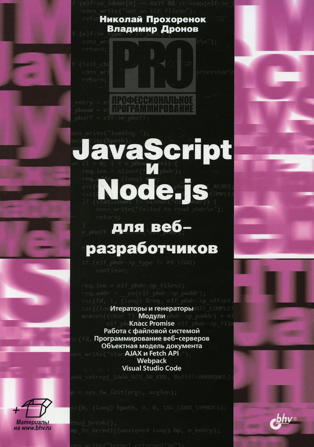 Programme professionnel. JavaScript et Node.js pour votre travail.