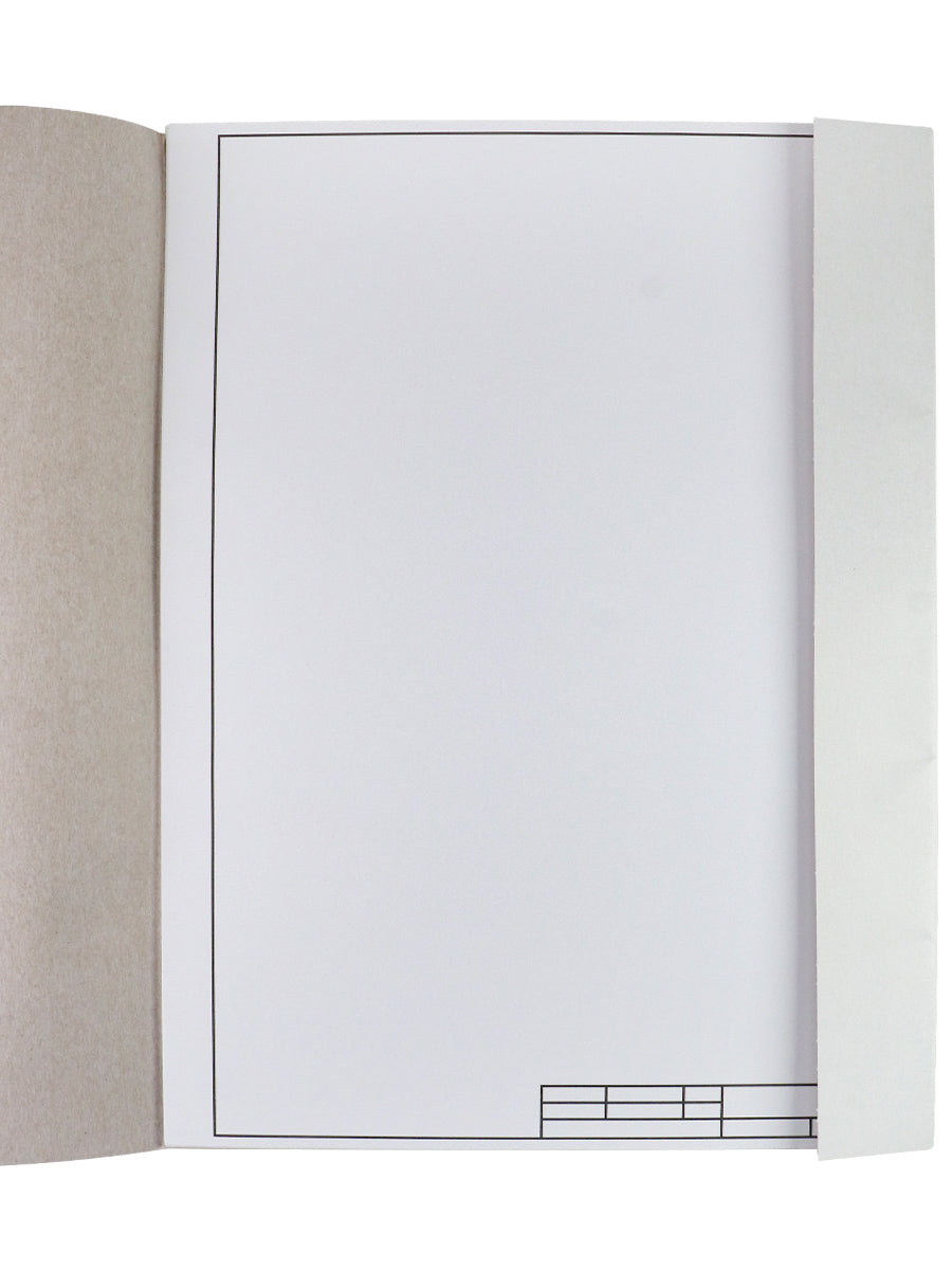 Папка для черчения А3 10л. с вертикал.рамкой, цвет.обл., пл.160г/м2