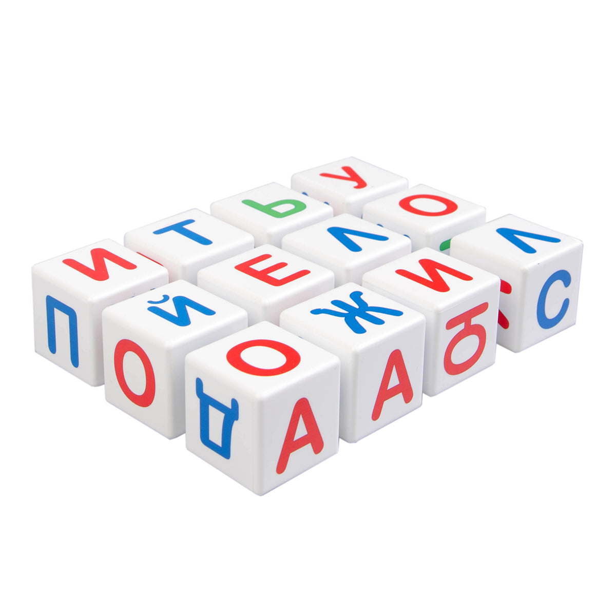 Кубики "Учись играя. Азбука" 12 шт (sans obклейки) art.00710