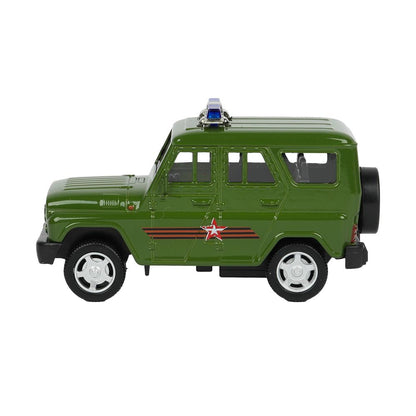 Игрушка пластик ворота+1 машинка, ВОЕННАЯ,кор. Технопарк в кор.24шт