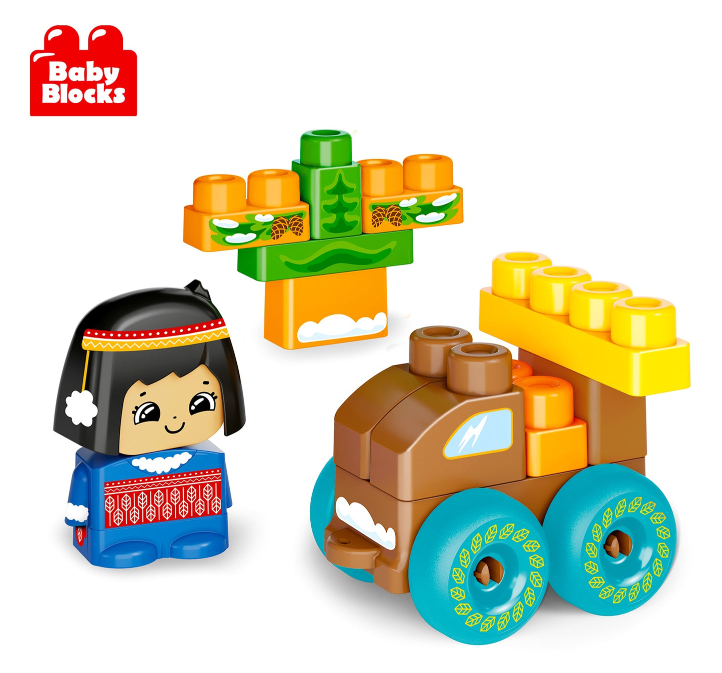 Конструктор пластиковый Север 21 деталей Baby Blocks