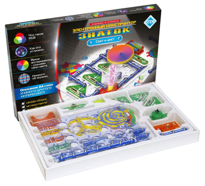 Эл. конструктор ЗНАТОК "Свет и цвет"