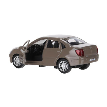 Машина металл LADA granta 11,5 см, двери, инерц, коричневый, кор. Технопарк в кор.2*36шт