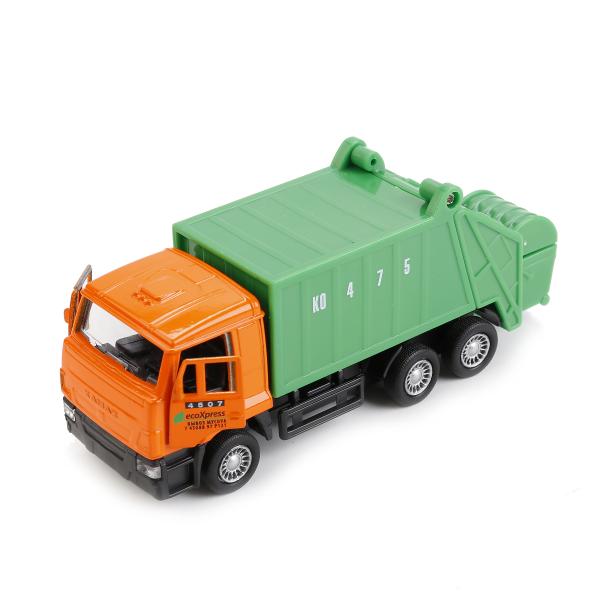 SB-16-25WB 220747 МАШИНА "ТЕХНОПАРК" МЕТАЛЛ. ИНЕРЦ. КАМАЗ. МУСОРОВОЗ 12СМ, ОТКРЫВ. ДВЕРИ В РУСС. К