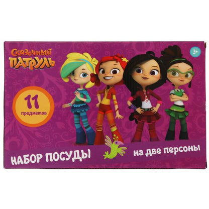 Набор посуды СКАЗОЧНЫЙ ПАТРУЛЬ пластик, кор.31,9*20,5*7см ИГРАЕМ ВМЕСТЕ в кор.2*24шт