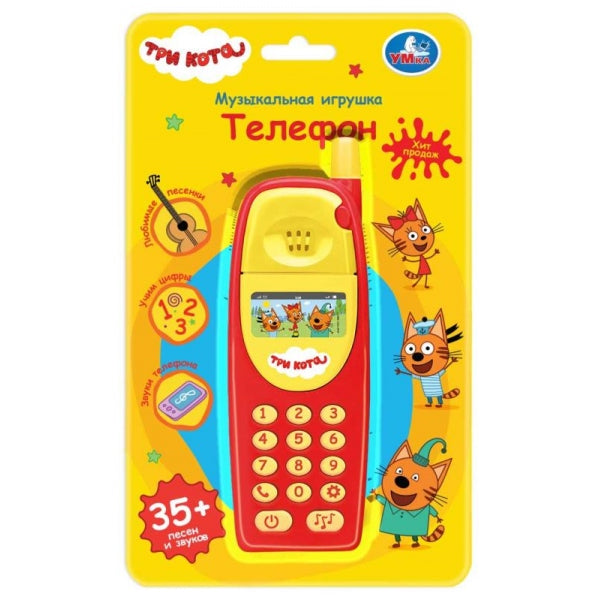 Le téléphone musical Tri Cota 35 dollars, звуков.блист.bat. Умка в кор.2*60шт