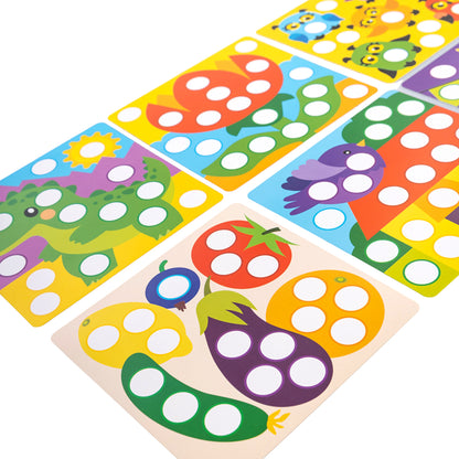 Игра развивающая Разноцветные кружочки "Мир вокруг", серия Учись, играя