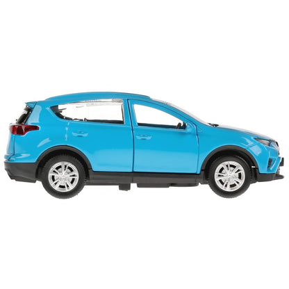Машина металл "TOYOTA RAV4", длина 12см, открыв. двери, инерц., синий, в кор. Технопарк в кор.2*36шт