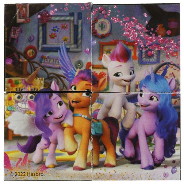 Набор кубиков "mon petit poney" (4 шт.) МОЙ МАЛЕНЬКИЙ ПОНИ настольные игры "УМНЫЕ ИГРЫ" в кор.80наб