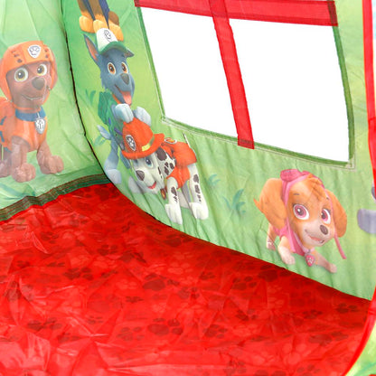 Plateau de jeu pour enfants en forme de Patrouille avec tonnelle,81x95x95,46x100cm, jeu en couleur 10 pièces