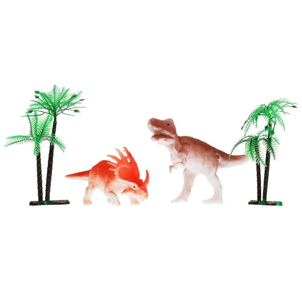Jeu en plastique pour dinosaures. меняют цвет в воде. пак. с хэдером. ИГРАЕМ ВМЕСТЕ в кор.2*160шт