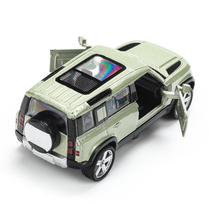 Модель металл land rover DEFENDER, 11 см, двери, инерция Технопарк в кор.2*120шт