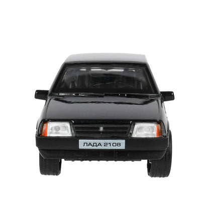 Машина металл свет-звук LADA лада 2108 "СПУТНИК",12см,откр дв,баг,инер,в кор Технопарк в кор.2*36шт