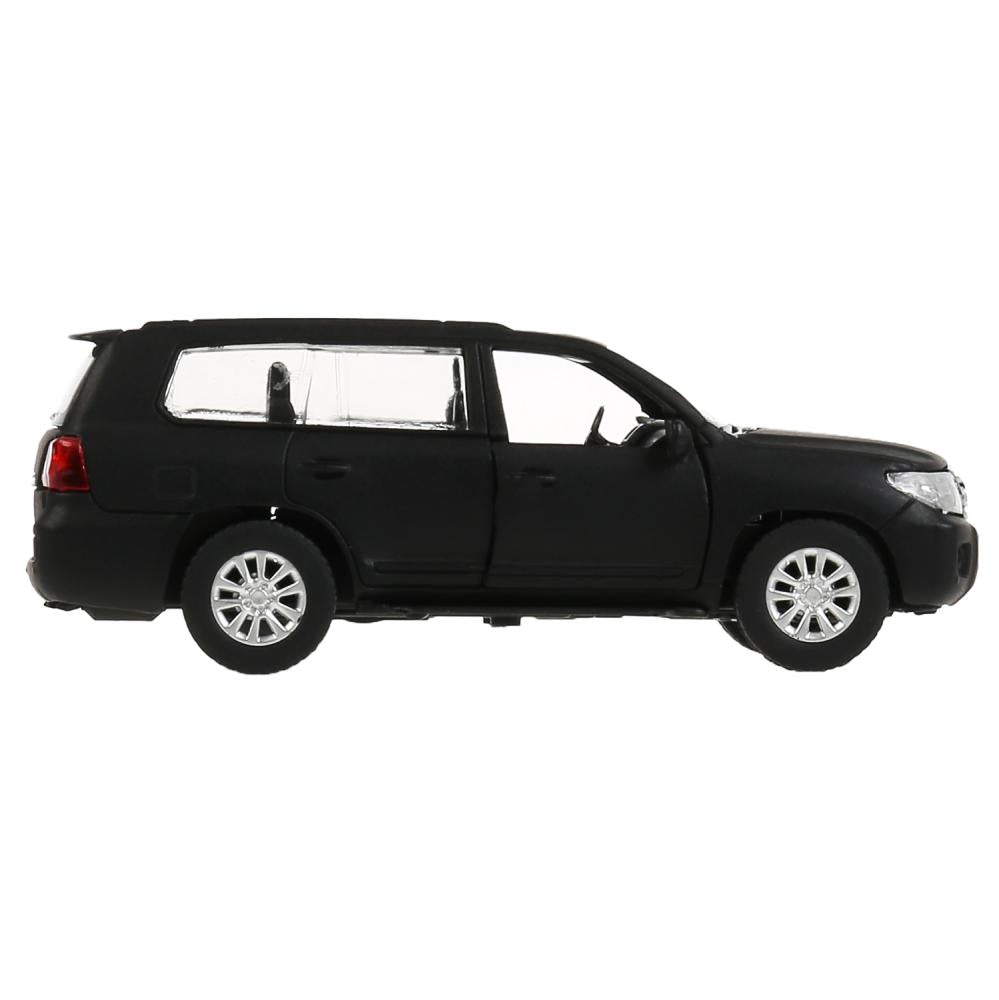 4690590199657 Machine en métal TOYOTA "land cruiser mat" 12,5 cm, ouverture du moteur, noir, couleur du parc technologique
