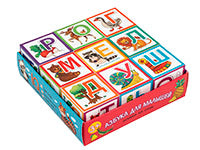 Умные кубики в поддончике. 9 heures. Азбука для малышей