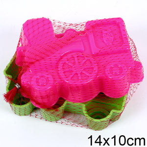 Набор для песка № формочки, "самосвал+паровоз", 2 шт. 13,5х10,5х6 см.