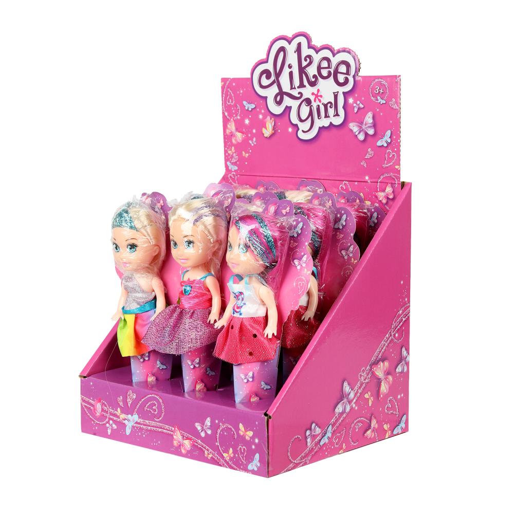 Кукла 12 см, в дисплее LIKEE GIRL уп-9шт в кор.48уп