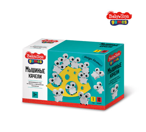 Игра деревянная Балансир "Мышиные качели" Baby Toys games