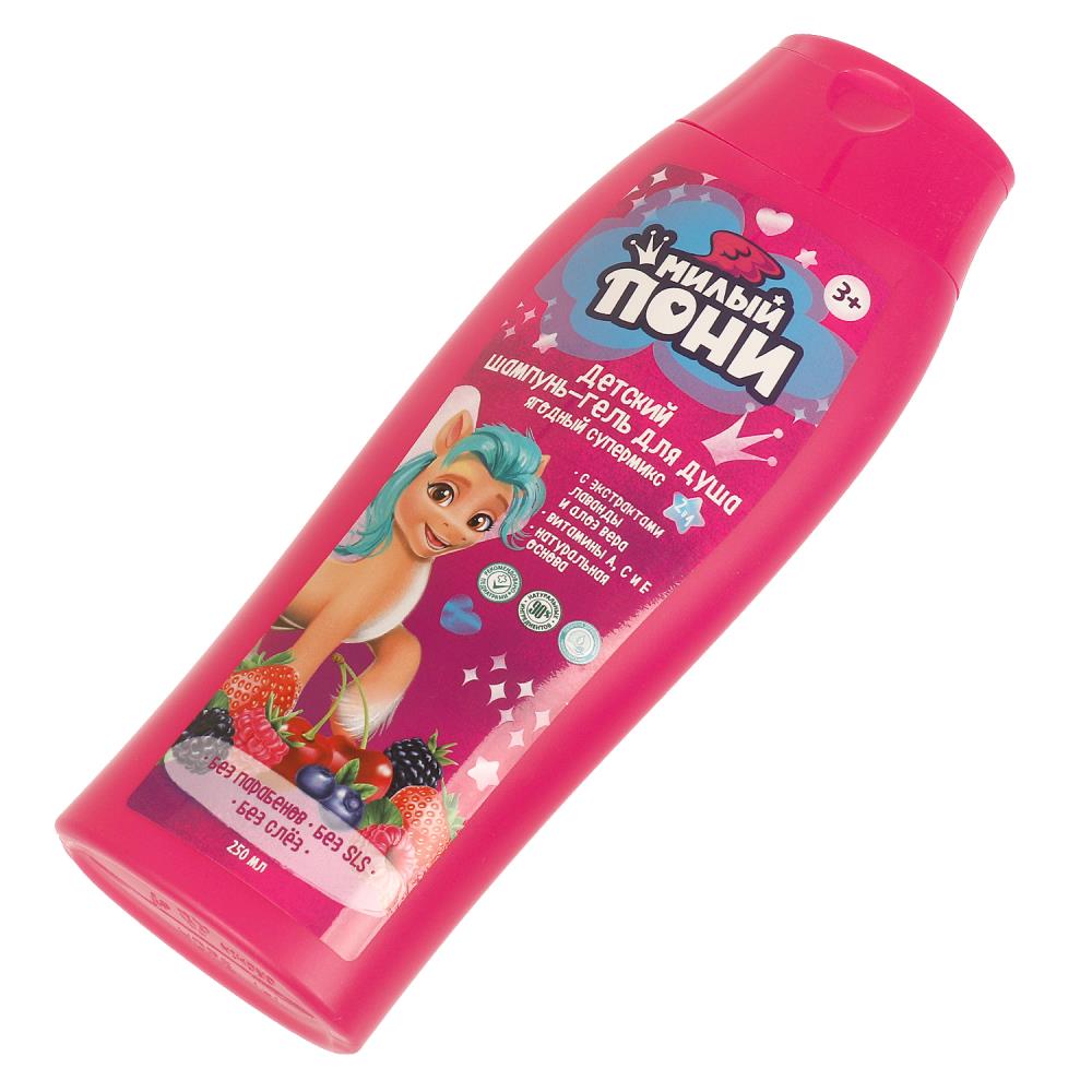Ce champ-gel de mil poni 2v1 avec ex lavie à l'état de super-héros МИКС 250ml Maman maman en cor.6шт
